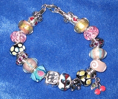 pandora glass bead bracelets